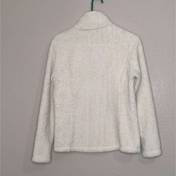 Patagonia Sherpa Quarter Zip Los Gatos Cream Pullover Ladies Small - Picture 11 of 13
